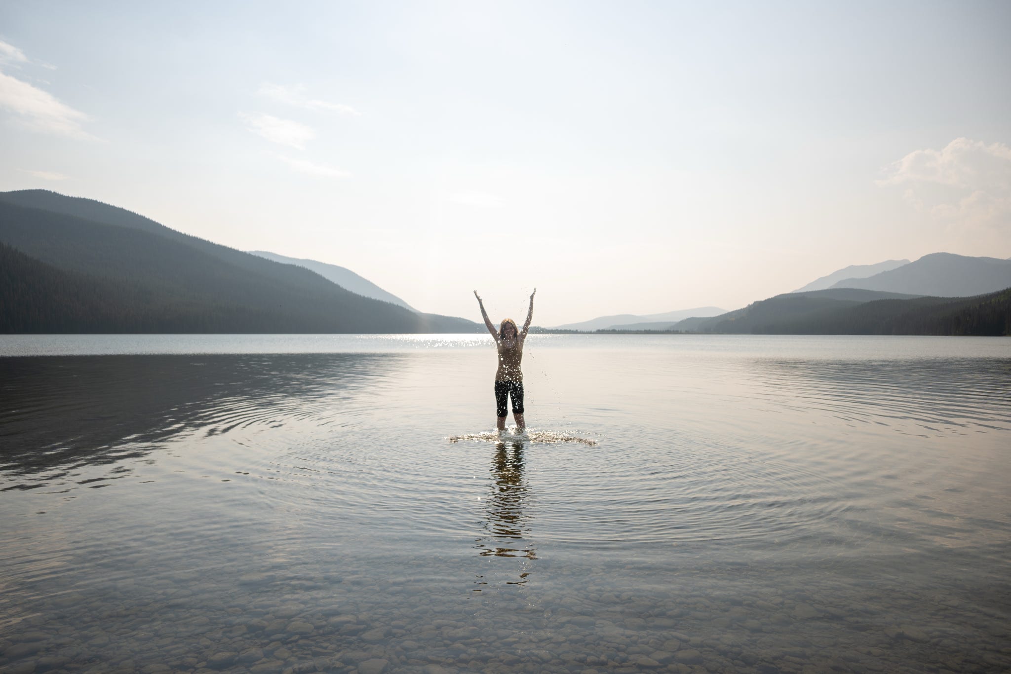 Lake immersion during retreat